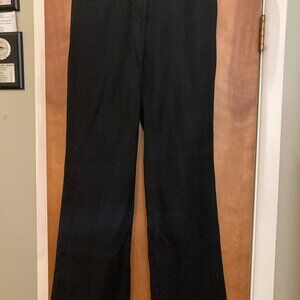 Baggy Black linen pants from Loft, size 0